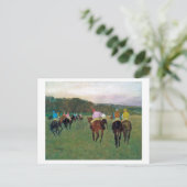 Longchamp Race Horse, Edgar Degas Briefkaart (Staand voorkant)