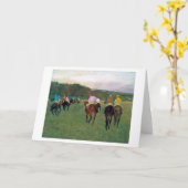 Longchamp Race Horse, Edgar Degas Kaart (Gele Bloem)