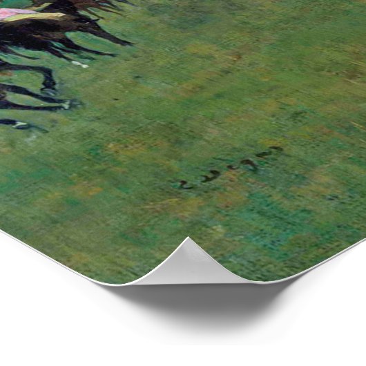 Longchamp Race Horse, Edgar Degas Poster (Hoek)