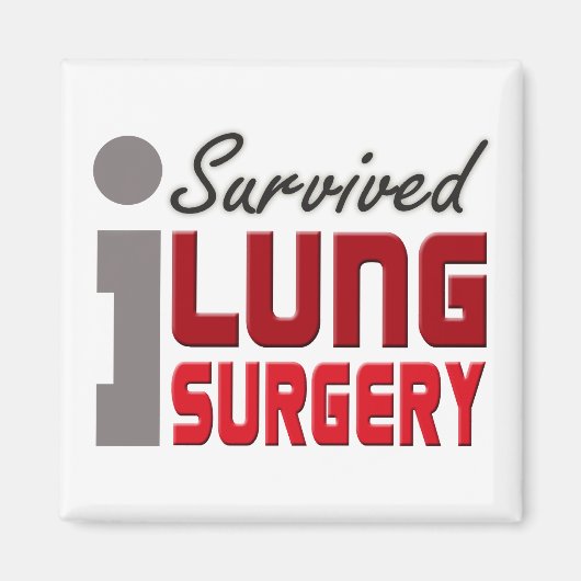 Longchirurgie Survivor magneet (Voorkant)