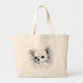 Longcoat chihuahua grote tote bag (Voorkant)