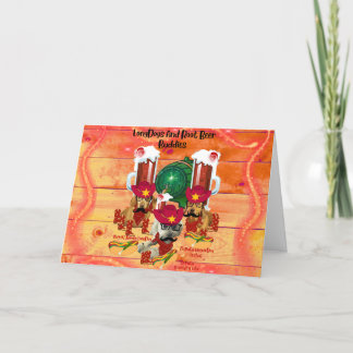 LongDogs and Root Beer Buddies Wenskaart Kaart