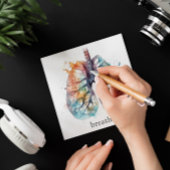 Longen, ademen als een boom aanpasbaar feestdagenkaart