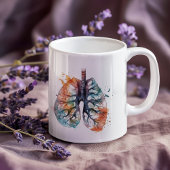 Longen, ademen als een boom aanpasbaar koffiemok