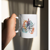 Longen, ademen als een boom aanpasbaar koffiemok