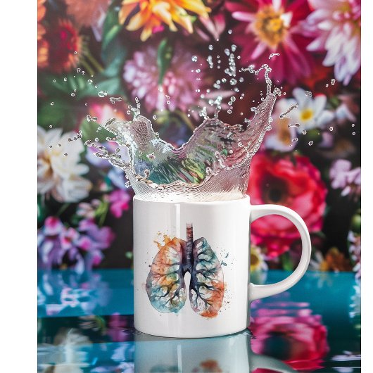 Longen, ademen als een boom aanpasbaar koffiemok