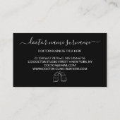 Longen arts visitekaartje (Achterkant)