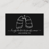 Longen arts visitekaartje (Voorkant)