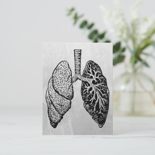 longen briefkaart (Staand voorkant)