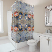 Longen en zeeschelpen, II Douchegordijn (In situ)