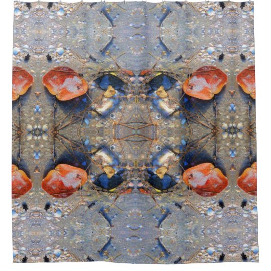 Longen en zeeschelpen, II Douchegordijn (Voorkant)