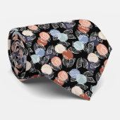  longen op zwart stropdas (Opgerold)