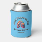 Longen redden, levens redden. Werelddag van de lon Blikjeskoeler (Blikje Achterkant)