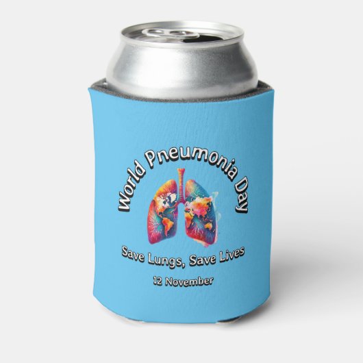 Longen redden, levens redden. Werelddag van de lon Blikjeskoeler (Blikje Achterkant)