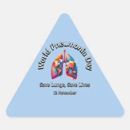 Longen redden, levens redden. Werelddag van de lon Sticker