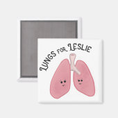 Longen voor Leslie Koelkast Magnet (Voorkant / Achterkant)