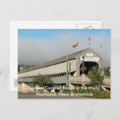 Longest Covered Bridge in the Worl. Briefkaart (Voorkant / Achterkant)