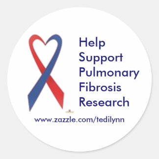 Longfibrose...sticker Ronde Sticker