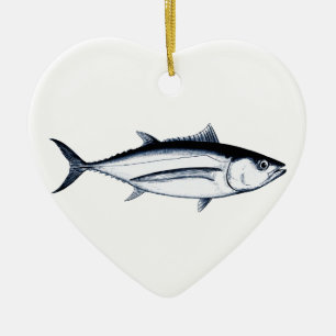 Longfin Albacore Tuna Logo Keramisch Ornament