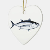 Longfin Albacore Tuna Logo Keramisch Ornament (Links)