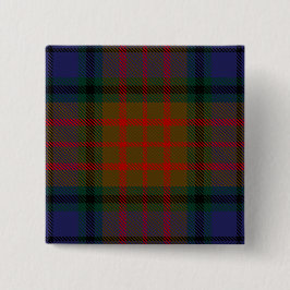 Longford County Irish Tartan Vierkante Button 5,1 Cm