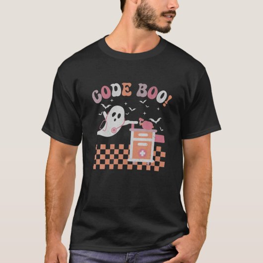 Longfunctieanalist Halloween Code Boo Spooky T-shirt (Voorkant)