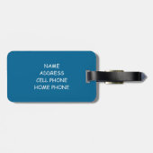 LongHaered TuxedoCat met een Vodka Tonic Bar Art. Bagagelabel (Achterkant horizontaal)