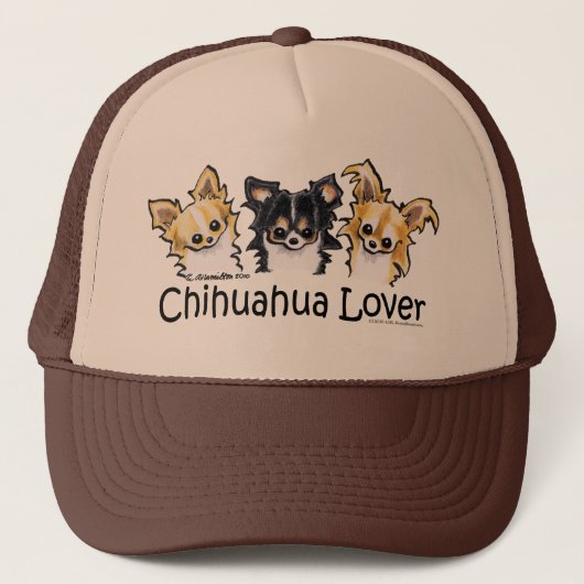 Longhair Chihuahua Lover Trucker Pet (Voorkant)