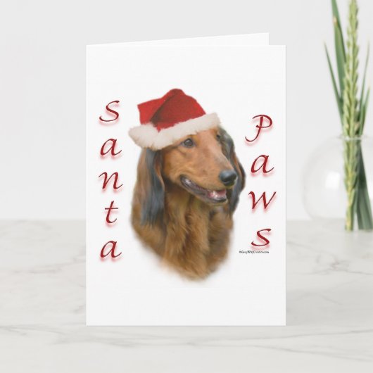 Longhair Poten van de tekkel - Feestdagen Kaart (Voorkant)