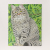 Longhair Tabby Cat Legpuzzel (Verticaal)