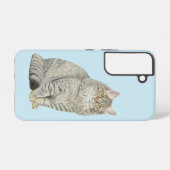 Longhair Tabby Cat Samsung Galaxy Hoesje (Achterkant horizontaal)