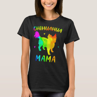 Longhaire Chihuahua Mama T-shirt