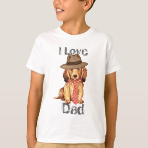 Longhaire Dachshund Dad T-shirt
