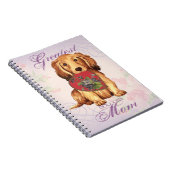 Longhaire Dachshund Heart mama Notitieboek (Rechterzijde)