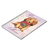 Longhaire Dachshund Heart mama Notitieboek (Linkerzijde)