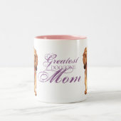 Longhaire Dachshund Heart mama Tweekleurige Koffiemok (Center)