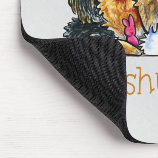 Longhaire Dachshund Lover Muismat (Hoek)