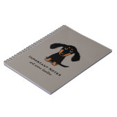 Longhaire Dachshund Puppy | Cute Wiener Dog Notitieboek (Linkerzijde)