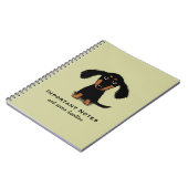 Longhaire Dachshund Puppy | Cute Wiener Dog Notitieboek (Linkerzijde)