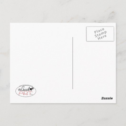 Longhaire Dachshund Trio Briefkaart (Achterkant)