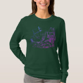 Longhoes voor dames, "Elf Manor", Fancy bedrukt T-shirt (Voorkant)