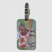 Longhorn Bagagelabel (Voorkant (verticaal))