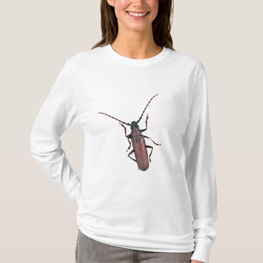 Longhorn Beetle Coördinerende punten T-shirt (Voorkant)