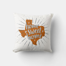 Longhorn Burnt Oranje Home Sweet Home - Texas