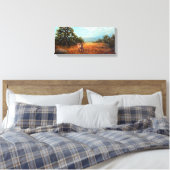 Longhorn Canvas Afdruk (Insitu (Slaapkamer))