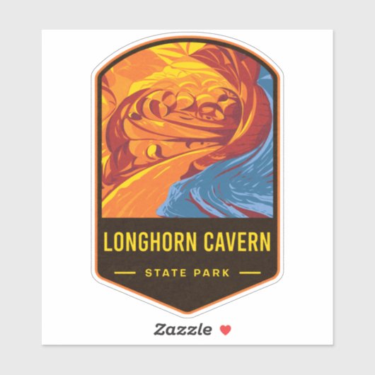 Longhorn Cavern State Park Sticker (Vel)