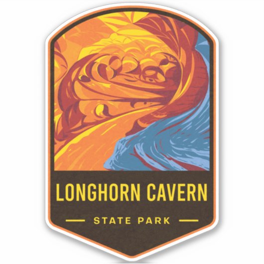 Longhorn Cavern State Park Sticker (Voorkant)