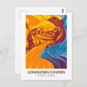 Longhorn Cavern State Park Texas  Briefkaart (Voorkant / Achterkant)