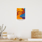 Longhorn Cavern State Park Texas Retro  Poster (Keuken)