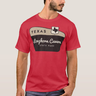 Longhorn Cavern State Park Texas Welkomstbord T-shirt